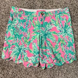 Lily Pulitzer Scalloped Shorts